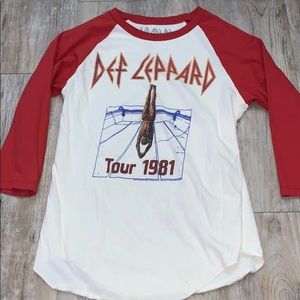Def Leppard Baseball Tee